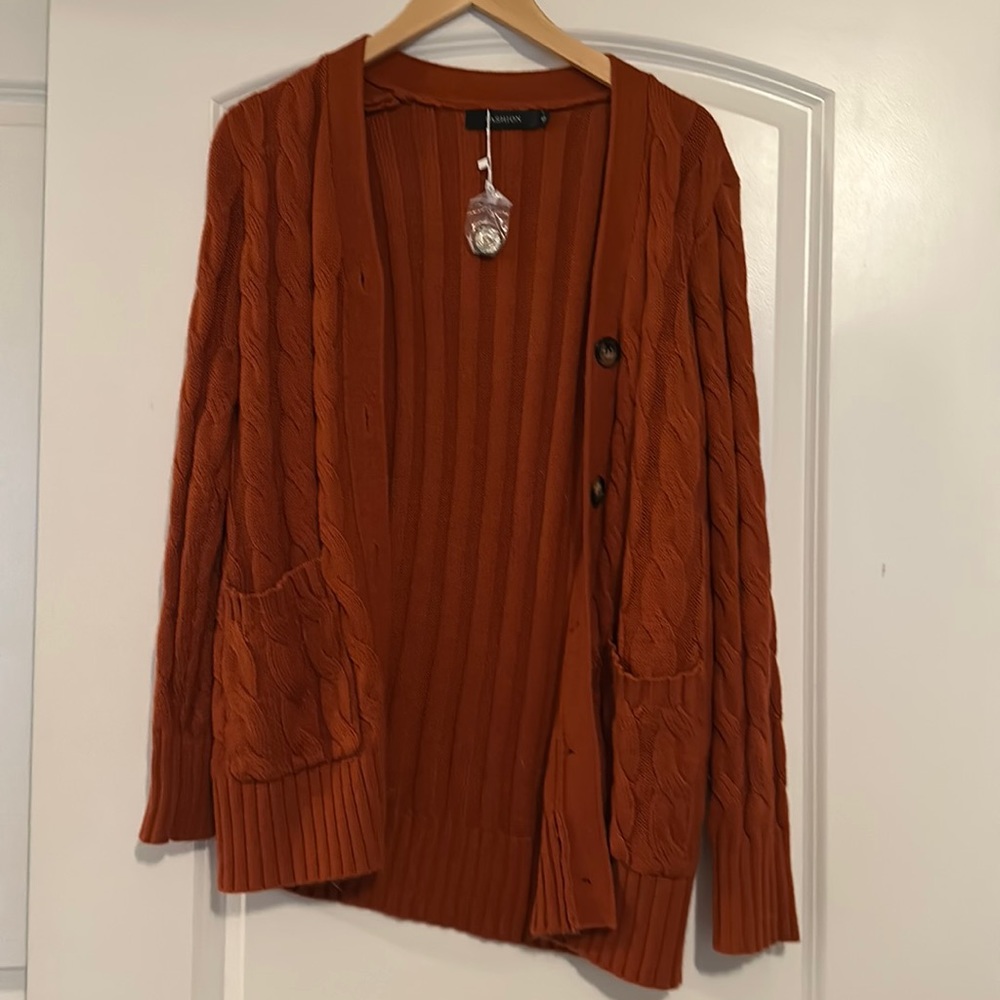 Cable knit sweater